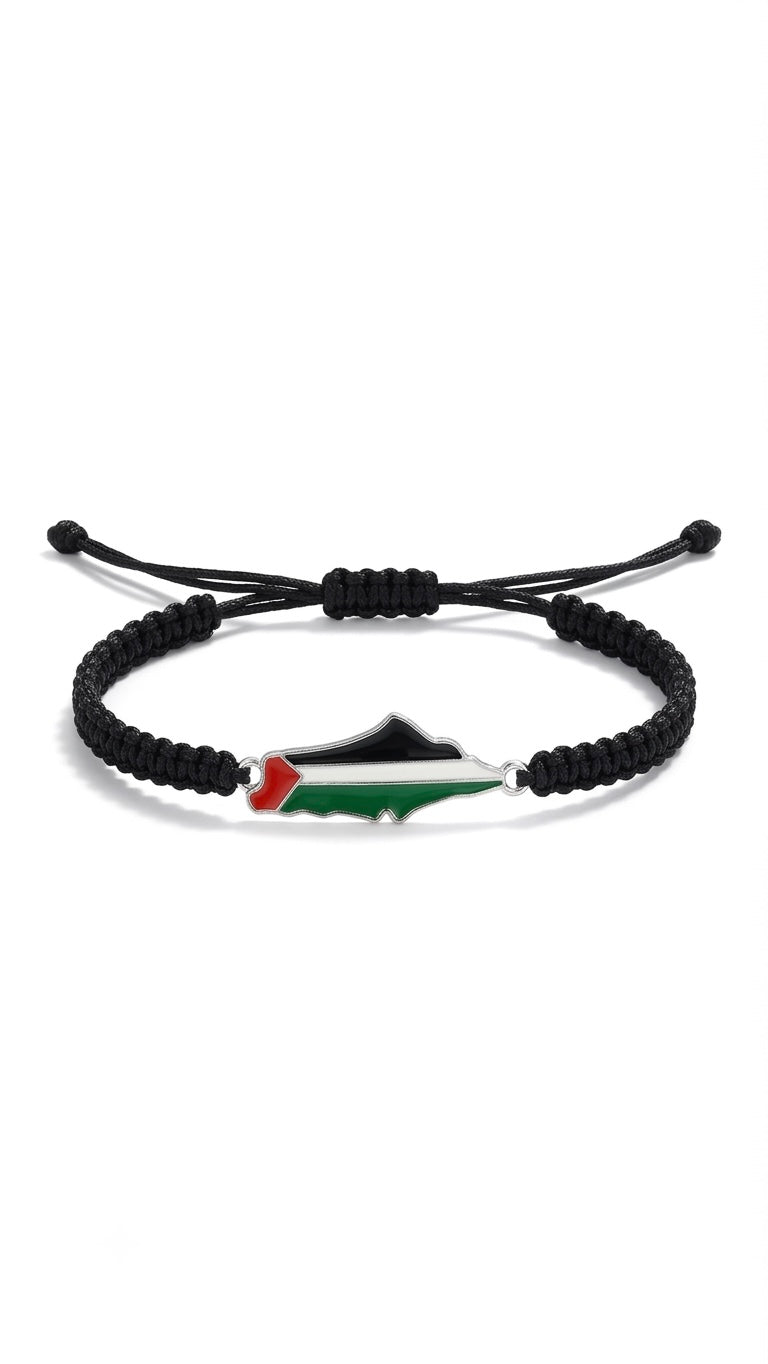 Palestine Map Bracelet
